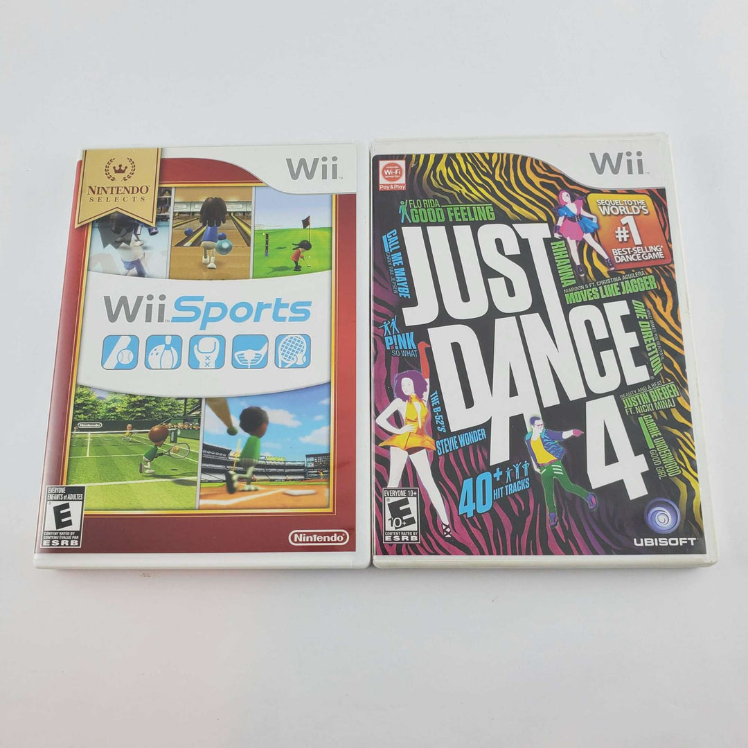 Nintendo Wii Console Bundle: Wii Sports & Just Dance 4 | Retrolio Games