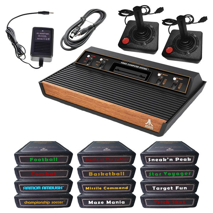 ATARI 2600 SYSTEM 12 GAME STARTER PAK