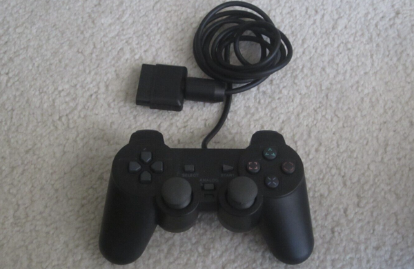 PS2 Controller Black 3rd Party - Image 3