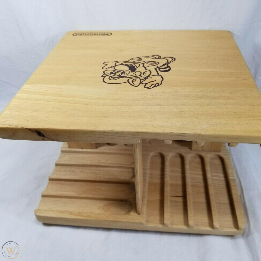 NES Vintage Beechwood Rotating Game Holder