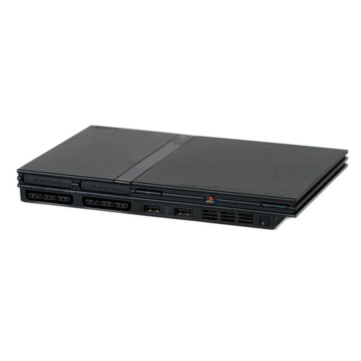 PLAYSTATION 2 SLIM BLACK CONSOLE ONLY