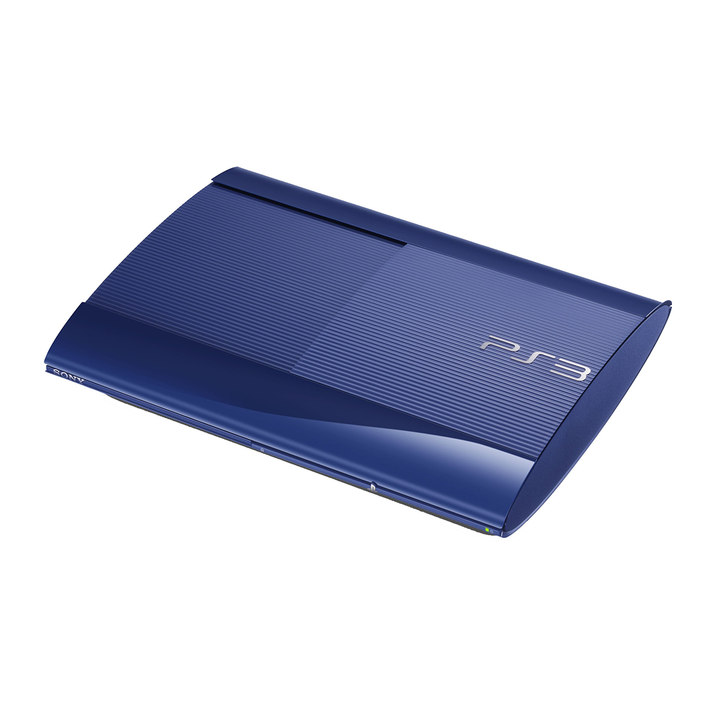 PLAYSTATION 3 (PS3) SUPER SLIM BLUE 250GB CONSOLE ONLY (1)