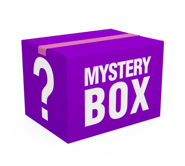 Mystery Box isolated on white background. 3D rende