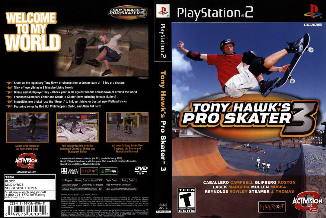 Tony Hawk’s Pro Skater 3 – PS2 Games.