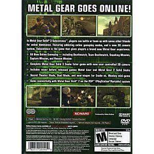 Metal Gear Solid 3 Subsistence - PS2 Game | Retrolio Games