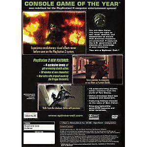 Splinter Cell - PS2 Game | Retrolio Games